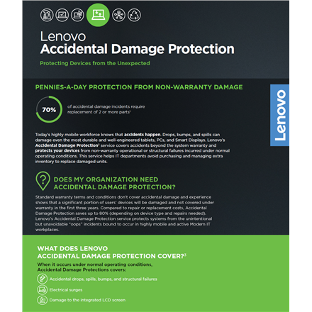 Lenovo | Warranty | 2Y Accidental Damage Protection | 2 year(s) - Image 4