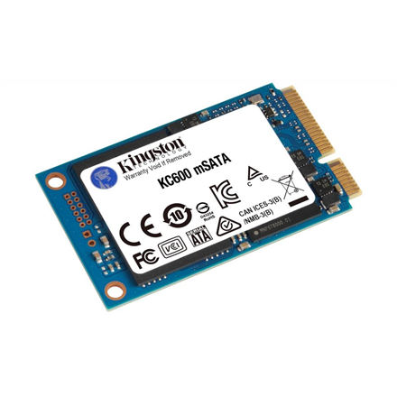 Kingston | KC600 | 512 GB | Solid-state drive interface mSATA | Read speed 550 MB/s | Write speed 520 MB/s - Image 2