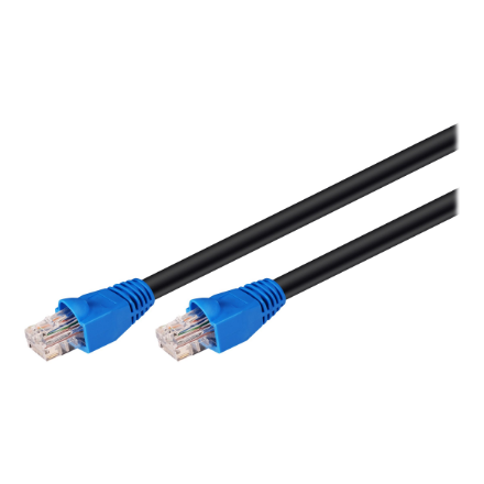 Goobay | CAT 6 Outdoor-patch cable, U/UTP | 94393 | Black RJ45 male (8P8C) | RJ45 male (8P8C) - Image 3