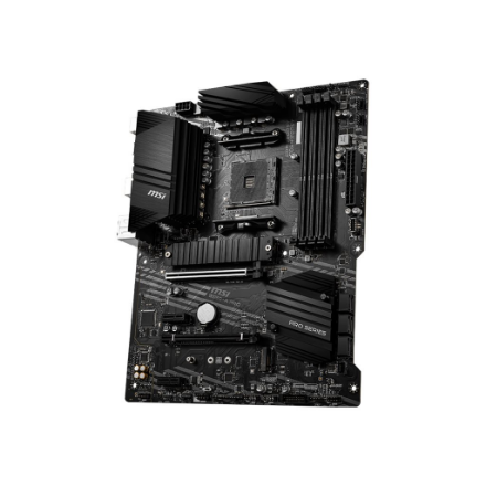 MSI | B550-A PRO | Processor family AMD | Processor socket AM4 | DDR4 DIMM | Memory slots 4 | Supported hard disk drive interfaces SATA, M.2 | Number of SATA connectors 6 | Chipset AMD B550 | ATX - Image 5