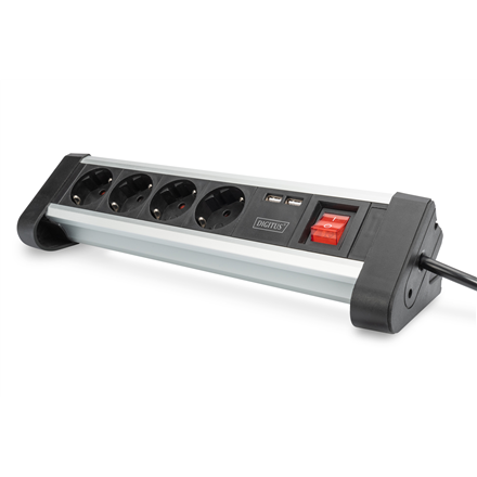 Digitus | Office Power Strip | DA-70614 | Silver/Black - Image 2