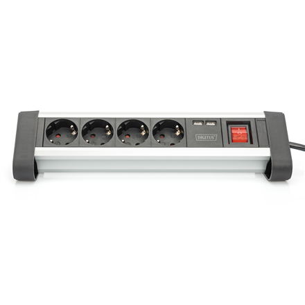 Digitus | Office Power Strip | DA-70614 | Silver/Black - Image 4