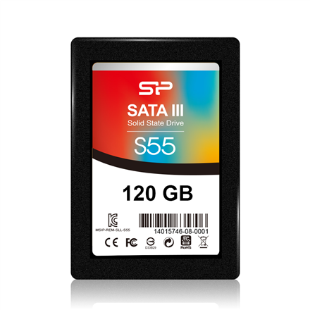 Silicon Power | Slim S55 | 120 GB | Solid-state drive interface SATA | Read speed 550 MB/s | Write speed 420 MB/s - Image 2