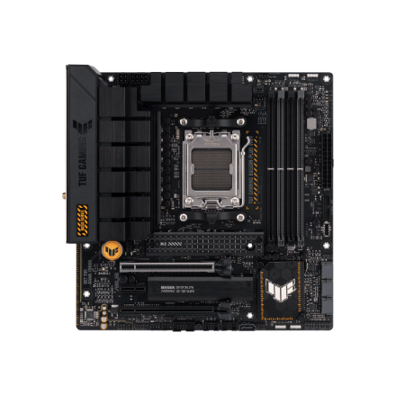 Asus | TUF GAMING B650M-PLUS WIFI | Processor family AMD | Processor socket AM5 | DDR5 DIMM | Memory slots 4 | Supported hard disk drive interfaces SATA, M.2 | Number of SATA connectors 4 | Chipset AMD B650 | micro-ATX - Image 3