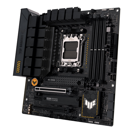 Asus | TUF GAMING B650M-PLUS WIFI | Processor family AMD | Processor socket AM5 | DDR5 DIMM | Memory slots 4 | Supported hard disk drive interfaces SATA, M.2 | Number of SATA connectors 4 | Chipset AMD B650 | micro-ATX - Image 5