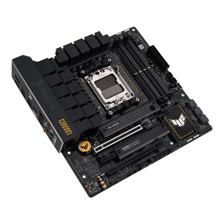 Asus | TUF GAMING B650M-PLUS WIFI | Processor family AMD | Processor socket AM5 | DDR5 DIMM | Memory slots 4 | Supported hard disk drive interfaces SATA, M.2 | Number of SATA connectors 4 | Chipset AMD B650 | micro-ATX - Image 6