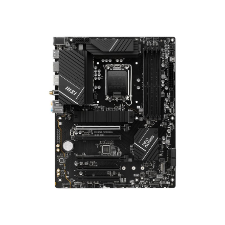MSI | PRO B760-P WIFI DDR4 | Processor family Intel | Processor socket LGA1700 | DDR4 | Supported hard disk drive interfaces SATA, M.2 | Number of SATA connectors 4 - Image 2