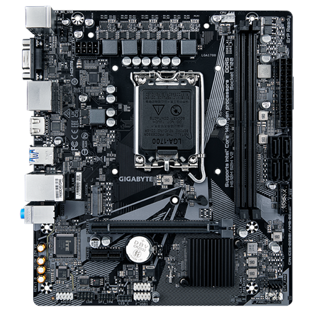 Gigabyte | H610M S2H V2 1.0 | Processor family Intel | Processor socket LGA1700 | DDR5 DIMM | Supported hard disk drive interfaces M.2, SATA | Number of SATA connectors 4 - Image 4