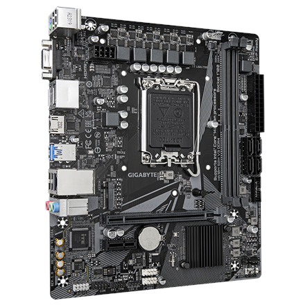Gigabyte | H610M S2H V3 DDR4 G1.0 | Processor family Intel | Processor socket LGA1700 | DDR4 | Supported hard disk drive interfaces SATA, M.2 | Number of SATA connectors 4 - Image 4