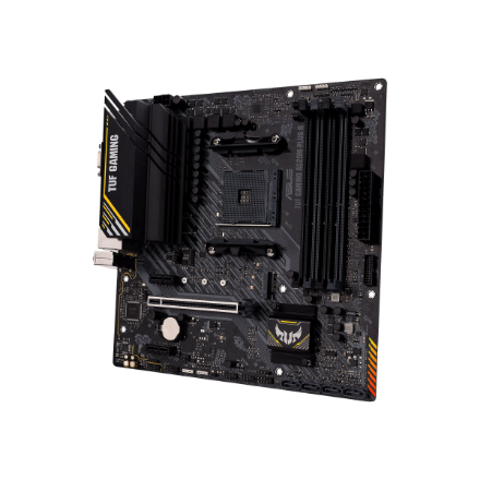 Asus | TUF GAMING A520M-PLUS II | Processor family AMD | Processor socket AM4 | DDR4 DIMM | Memory slots 4 | Supported hard disk drive interfaces SATA, M.2 | Number of SATA connectors 4 | Chipset AMD A520 | Micro ATX - Image 7