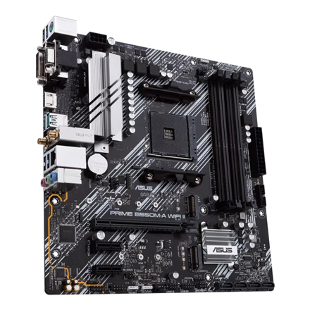 Asus | PRIME B550M-A WIFI II | Processor family AMD | Processor socket AM4 | DDR4 DIMM | Memory slots 4 | Supported hard disk drive interfaces SATA, M.2 | Number of SATA connectors 4 | Chipset AMD B550 | microATX - Image 6