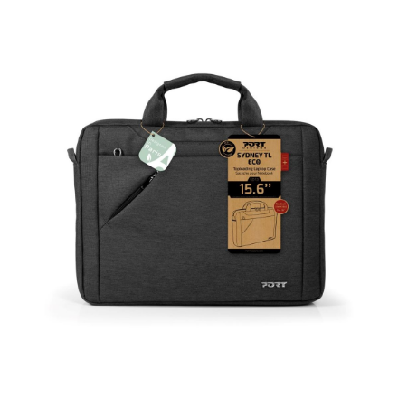PORT DESIGNS | ECO SYDNEY | Fits up to size 15.6 " | Laptop Case | Black | Shoulder strap - Image 4