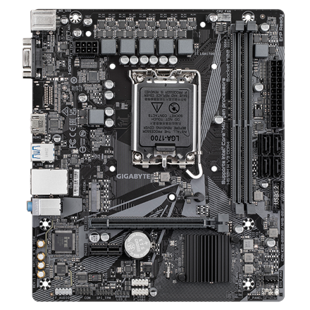 Gigabyte | H610M H V3 DDR4 | Processor family Intel | Processor socket LGA1700 | DDR4 DIMM | Supported hard disk drive interfaces M.2, SATA | Number of SATA connectors 4 - Image 4
