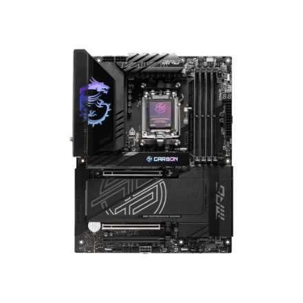 MSI Processor family AMD | Processor socket AM5 | DDR5 UDIMM | Supported hard disk drive interfaces SATA, M.2 | Number of SATA connectors 4 - Image 2