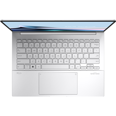 Asus | Zenbook 14 UX3405CA-QL219W | Foggy Silver | 14 " | OLED | Touchscreen | WUXGA | 1920 x 1200 pixels | Glossy | Intel Core Ultra 5 | 225H | 16 GB | LPDDR5X | Solid-state drive capacity 512 GB | Intel Arc Graphics | Windows 11 Home | 802.11be | Bluetooth version 5.4 | Keyboard language English | Keyboard backlit - Image 3