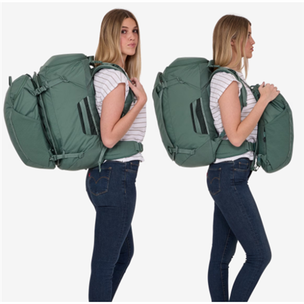 Thule Landmark, 60 L | Women's travel pack | Hazy Green - Image 5