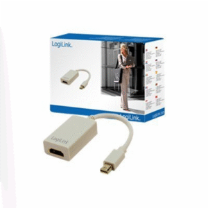 Logilink | Adapter Mini DisplayPort to HDMI with Audio: | Grey | Mini DisplayPort | HDMI A | 0.1 m