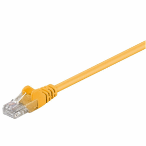 Goobay | CAT 5e patch cable, U/UTP | 95556 | Yellow RJ45 male (8P8C) | RJ45 male (8P8C)