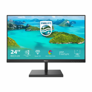 Philips | LCD monitor | 245E1S | 23.8 " | IPS | QHD | 16:9 | 75 Hz | 4 ms | 2560 x 1440 | 250 cd/m² | HDMI ports quantity 1 | Black