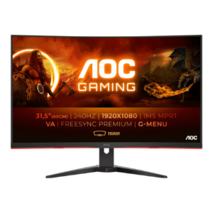 AOC | Curved Gaming Monitor | C32G2ZE | 31.5 " | VA | FHD | 16:9 | 240 Hz | 1 ms | 1920 x 1080 | 300 cd/m² | Headphone out (3.5mm) | HDMI ports quantity 2 | Black | Warranty 36 month(s)