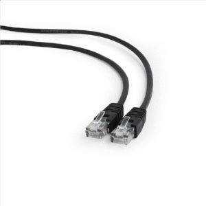 Cablexpert | Patch cord | PP12-0.5M/BK | Black RJ45 Male | RJ45 Male