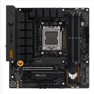 Asus | TUF GAMING B650M-PLUS WIFI | Processor family AMD | Processor socket AM5 | DDR5 DIMM | Memory slots 4 | Supported hard disk drive interfaces SATA, M.2 | Number of SATA connectors 4 | Chipset AMD B650 | micro-ATX