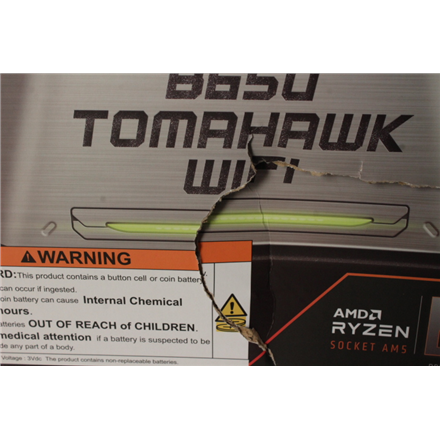 SALE OUT. | SALE OUT. MSI MAG B650 TOMAHAWK WIFI | Processor family AMD | Processor socket AM5 | DDR5 DIMM | Memory slots 4 | Supported hard disk drive interfaces SATA, M.2 | Number of SATA connectors 6 | Chipset AMD B650 | ATX | BENT DENT, SCRATCHED ON PCI CONNECTOR - Image 2