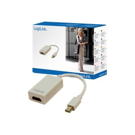 Logilink | Adapter Mini DisplayPort to HDMI with Audio: | Grey | Mini DisplayPort | HDMI A | 0.1 m - Image 2
