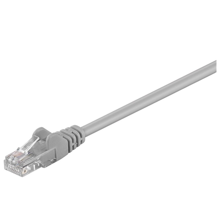Goobay | CAT 5e patch cable, U/UTP | Grey RJ45 male (8P8C) | RJ45 male (8P8C) - Image 2