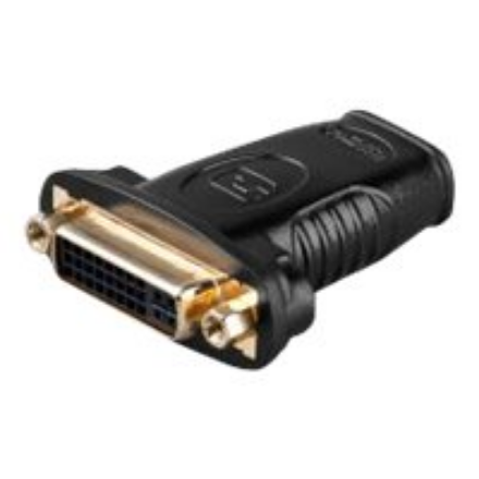 Goobay | HDMI/DVI-I adapter, gold-plated | 68690 | Black | HDMI female (Type A) | DVI-I female Dual-Link (24+5 pin) - Image 3