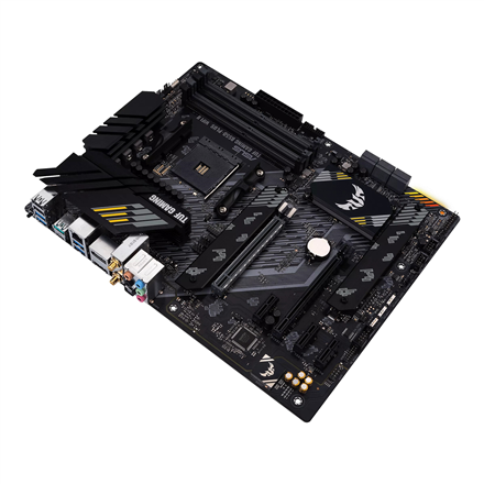 Asus | TUF GAMING B550-PLUS WIFI II | Processor family AMD | Processor socket AM4 | DDR4 DIMM | Memory slots 4 | Supported hard disk drive interfaces SATA, M.2 | Number of SATA connectors 6 | Chipset AMD B550 | 30.5cm x 24.4cm - Image 4