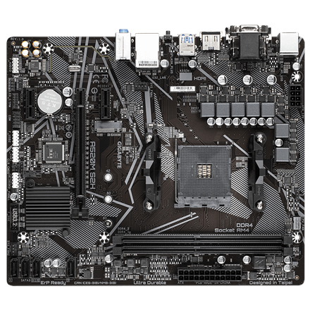 Gigabyte | A520M S2H 1.0 | Processor family AMD | Processor socket AM4 | DDR4 DIMM | Memory slots 2 | Chipset AMD A | Micro ATX - Image 4