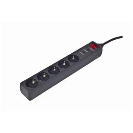 Surge Protector SPG5-C-15/ 4.5 m/ 5 Sockets/ Black - Image 4