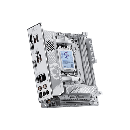 MSI MPG X870I EDGE TI EVO WIFI | Processor family AMD | Processor socket AM5 | DDR5 | Supported hard disk drive interfaces SATA, M.2 | Number of SATA connectors 2 - Image 4