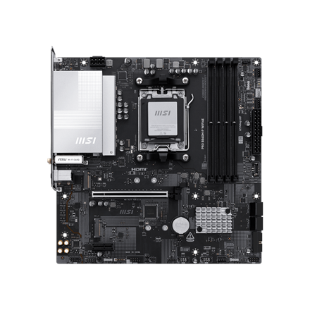 MSI PRO B840M-P WIFI6E | Processor family AMD | Processor socket AM5 | DDR5 | Supported hard disk drive interfaces SATA, M.2 | Number of SATA connectors 4 - Image 3