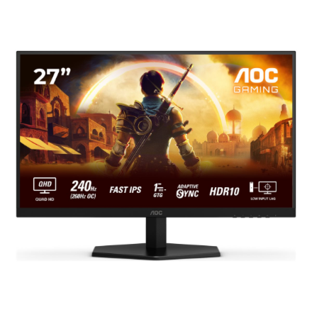 AOC | Q27G42ZE | 27 " | IPS | QHD | 16:9 | 260 Hz | 1 ms | 2560 x 1440 pixels | 300 cd/m² | HDMI ports quantity 1 | Black - Image 4