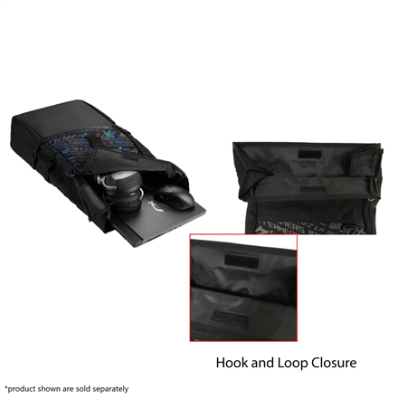 Asus BP4701 ROG BACKPACK/15_17 | Asus | Notebook carrying backpack | BP4701 | Fits up to size 17 " | Backpack | Black - Image 6