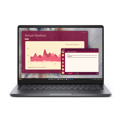 Dell Pro 14 PC14250 | Magnetite | 14 " | FHD+ | Anti-glare | Intel Core 5 | 120U | 16 GB | DDR5 | Solid-state drive capacity 512 GB | Intel Graphics | Windows 11 Pro | 802.11ax | Bluetooth version 5.3 | Keyboard language English | Keyboard backlit | Warranty 36 month(s) | Battery warranty 12 month(s) - Image 2