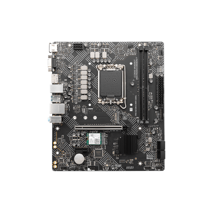 MSI PRO H610M-G WIFI DDR4 | Processor family Intel | Processor socket LGA1700 | DDR4 | Supported hard disk drive interfaces SATA, M.2 | Number of SATA connectors 4 - Image 5