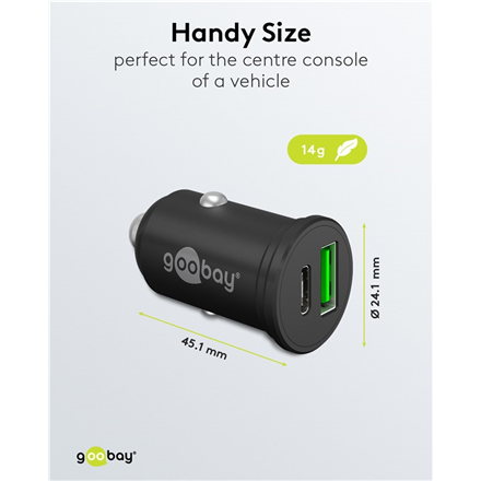 Goobay Dual-USB Car Fast Charger USB-C PD (Power Delivery), 45 W | 61739 - Image 6