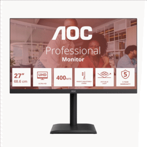 AOC | U27E4CV | 27 " | IPS | UHD | 16:9 | 60 Hz | 4 ms | 3840 x 2160 pixels | 400 cd/m² | HDMI ports quantity 2 | Black