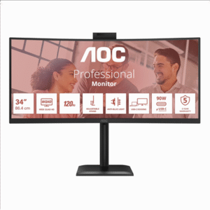 AOC | CU34E4CW | 34 " | VA | UWQHD | 120 Hz | 4 ms | 3440 x 1440 pixels | 350 cd/m² | HDMI ports quantity 2 | Black