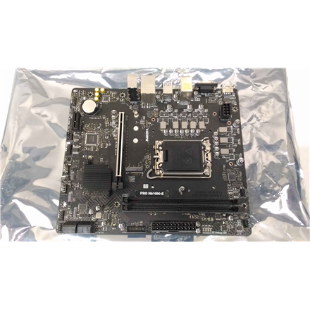 SALE OUT. MSI PRO H610M-E | Processor family Intel | Processor socket LGA1700 | Supported hard disk drive interfaces SATA, M.2 | Number of SATA connectors 4 | USED, REFURBISHED, WITHOUT ORIGINAL PACKAGING AND ACCESSORIES, ONLY BACKPANEL INCLUDED - Image 2
