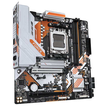 Gigabyte B850M FORCE WIFI6E (rev. 1.0) | Processor family AMD | Processor socket AM5 | DDR5 | Supported hard disk drive interfaces SATA, M.2 | Number of SATA connectors 4 - Image 4