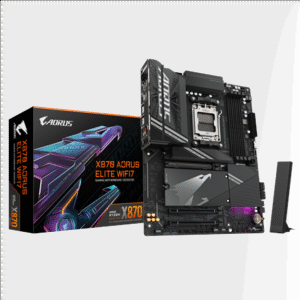 Gigabyte X870 AORUS ELITE WIFI7 | Processor family AMD | Processor socket AM5 | DDR5 | Supported hard disk drive interfaces SATA, M.2 | Number of SATA connectors 4