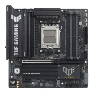 Asus TUF GAMING B850M-PLUS WIFI7 | Processor family AMD | Processor socket AM5 | DDR5 | Supported hard disk drive interfaces SATA, M.2 | Number of SATA connectors 4