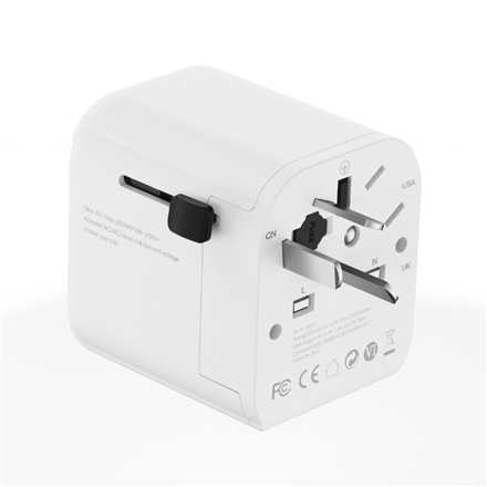 Gembird EU to Universal travel power adapter, 12W | TPA-EU2A12-01-W | 5 V - Image 7