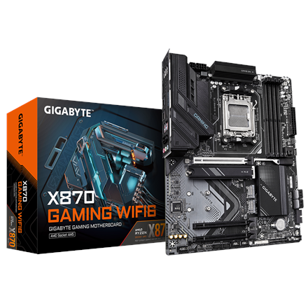 Gigabyte X870 GAMING WF6 | Processor family AMD | Processor socket AM5 | DDR5 | Supported hard disk drive interfaces M.2, SATA | Number of SATA connectors 4 - Image 2