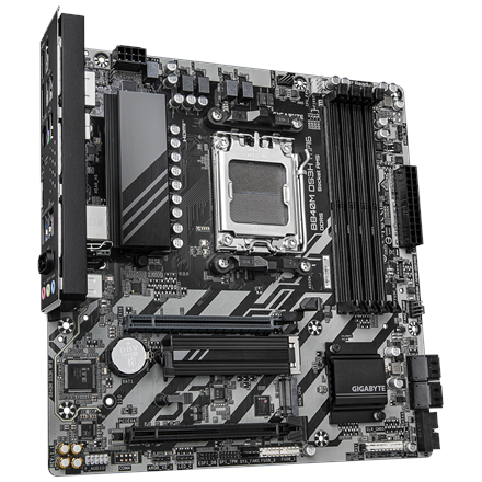 Gigabyte B840M DS3H WIFI6 (rev. 1.1) | Processor family AMD | Processor socket AM5 | DDR5 | Supported hard disk drive interfaces SATA, M.2 | Number of SATA connectors 4 - Image 4