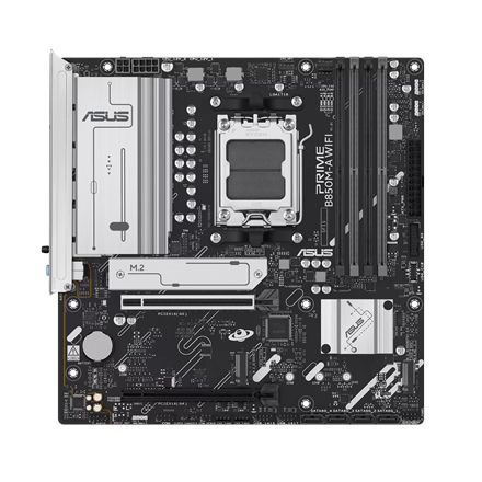 Asus PRIME B850M-A WIFI | Processor family AMD | Processor socket AM5 | DDR5 | Supported hard disk drive interfaces SATA, M.2 | Number of SATA connectors 4 - Image 2